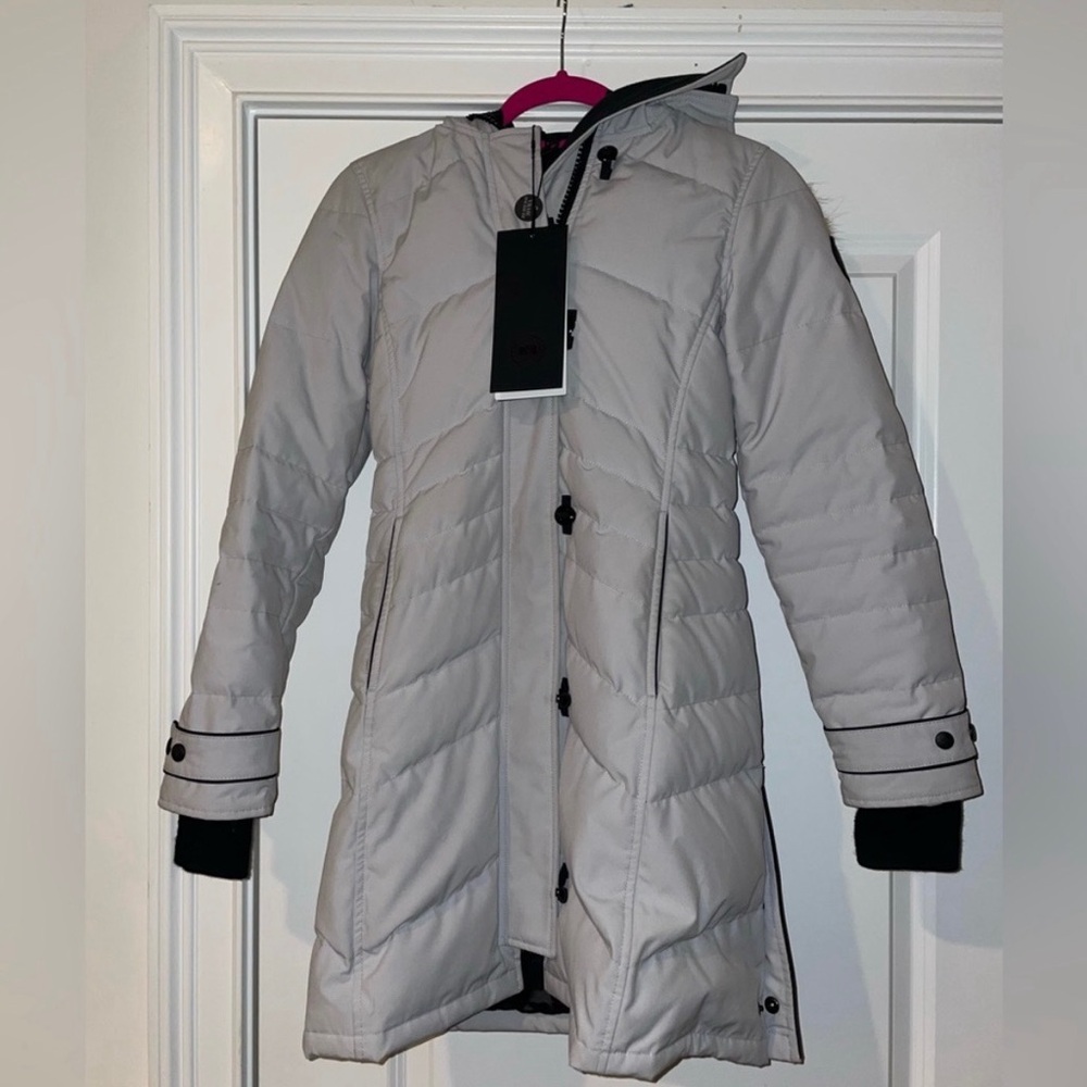 Canada Goose Gray Hooded Jacket